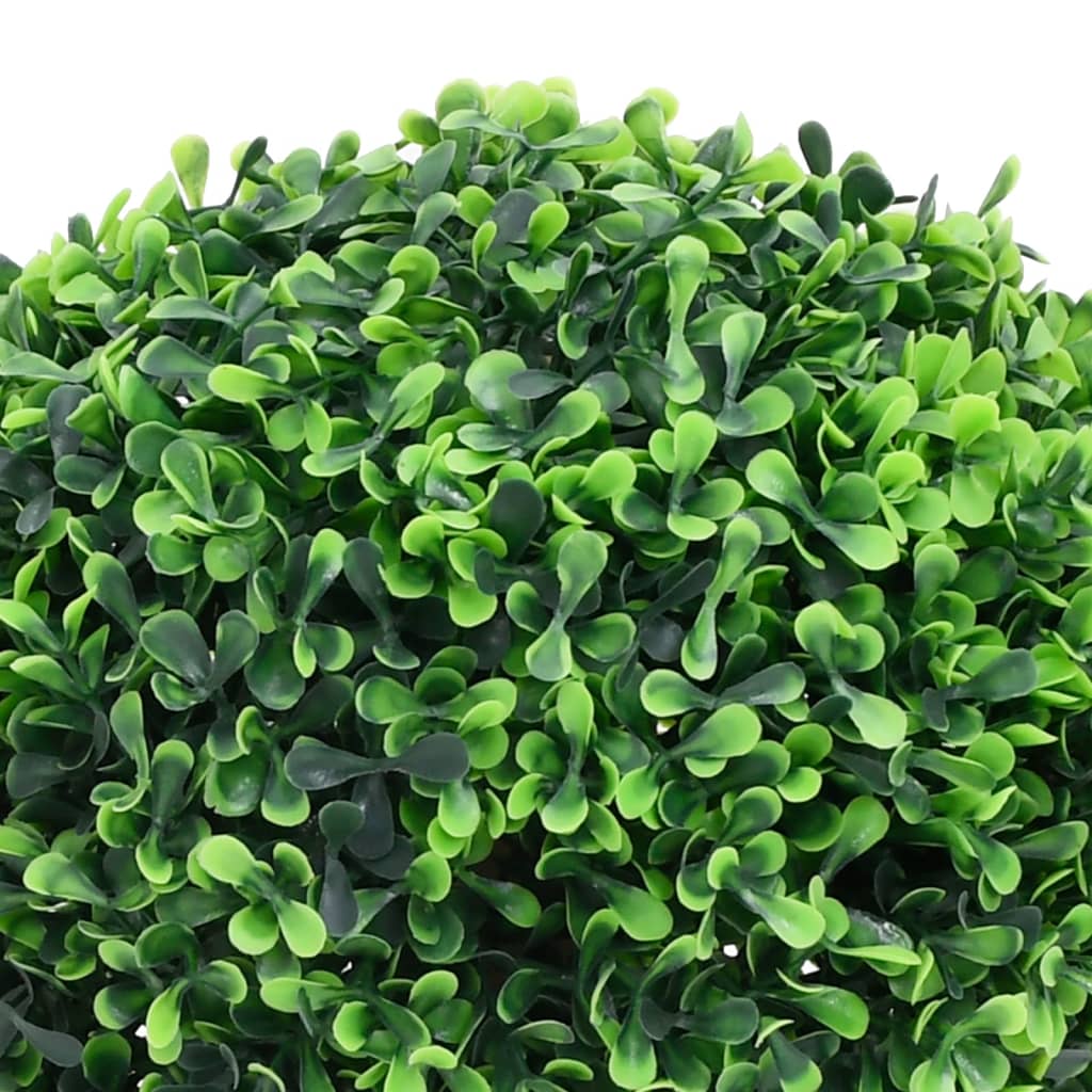 VIDAXL Künstliche Pflanzen mit Topf 2 St buxus sphärische Formation 27 cm Grün