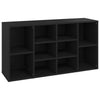 Vidaxl Schuhsofa 103x30x54,5 cm verarbeitetes Holz schwarz