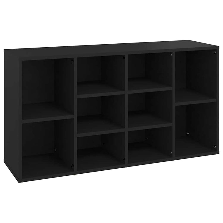 Vidaxl Schuhsofa 103x30x54,5 cm verarbeitetes Holz schwarz