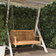 Vidaxl Swing Bank 114x60x64 cm Solid Teak