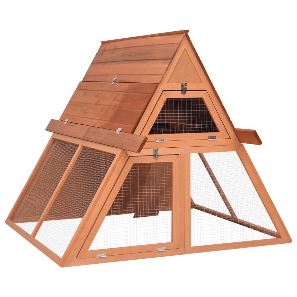 VIDAXL -Kaninchenhütte 152x127x109,5 cm Festkieferholz