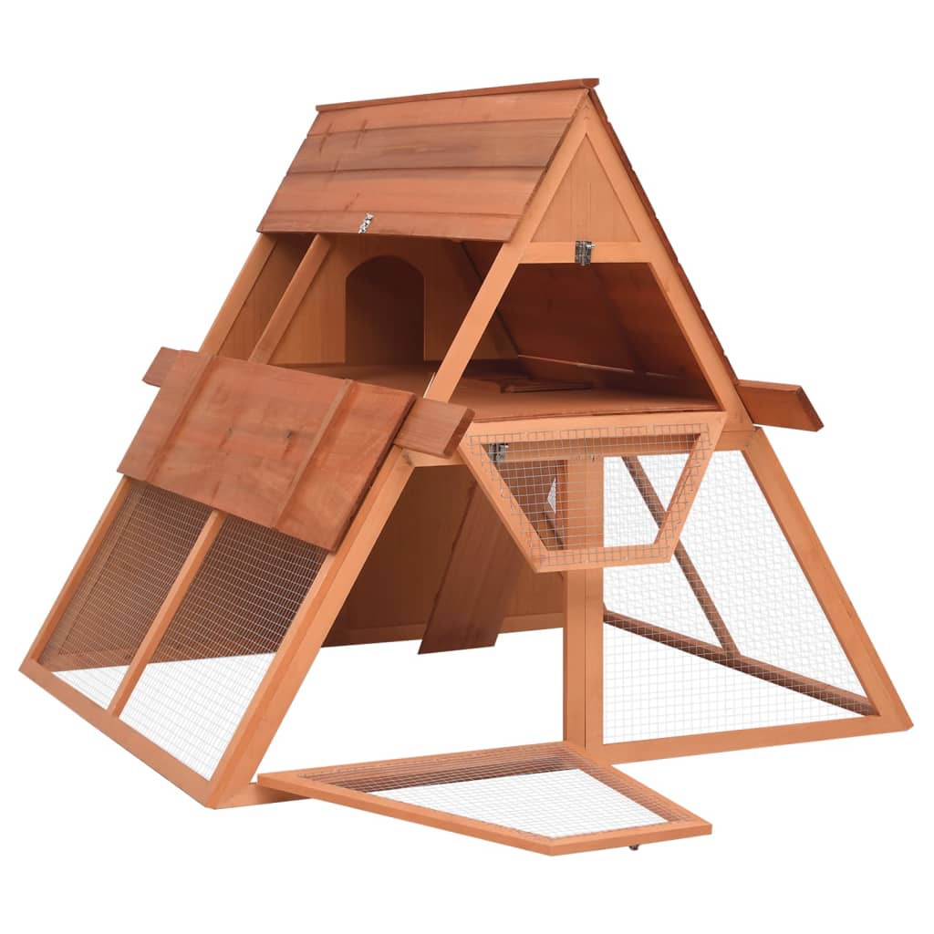 VIDAXL -Kaninchenhütte 152x127x109,5 cm Festkieferholz