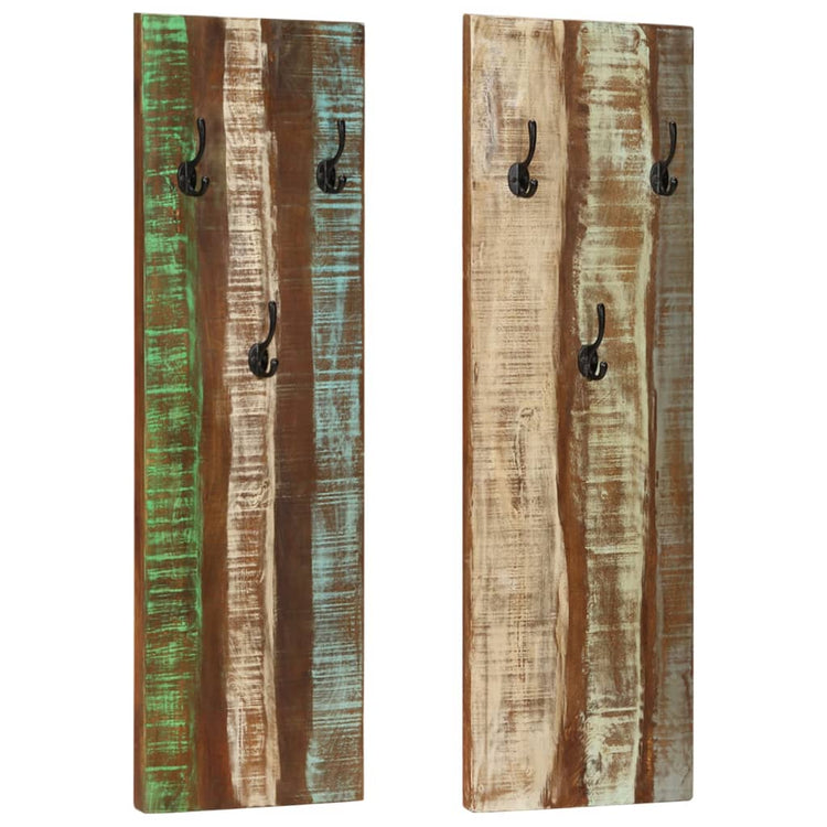VIDAXL -Wandhaube Stellen 2 PCs 36x3x110 cm Festes Recyclingholz
