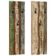 VIDAXL -Wandhaube Stellen 2 PCs 36x3x110 cm Festes Recyclingholz