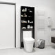 Vidaxl Waschmaschinenschrank 64x24x190 cm Schwarz