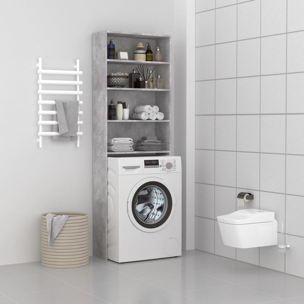 Vidaxl Waschmaschinenschrank 64x24x190 cm Betonpreis