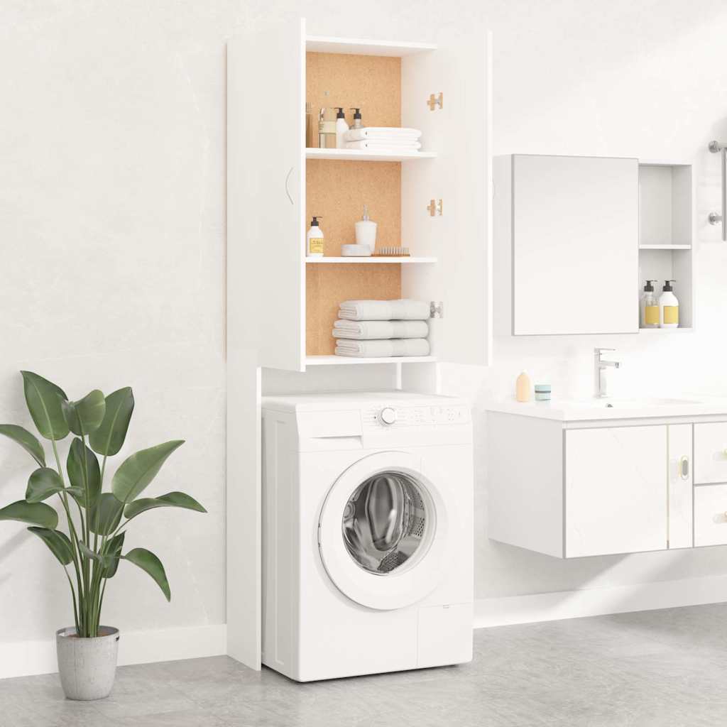 Vidaxl Waschmaschinenschrank 64x25.5x190 cm Weiß