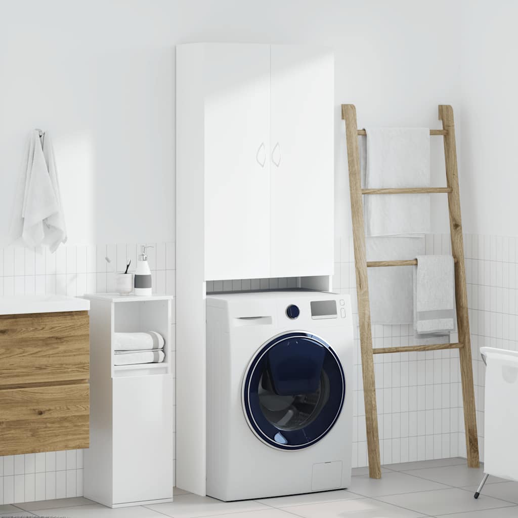 Vidaxl Waschmaschinenschrank 64x25.5x190 cm Weiß