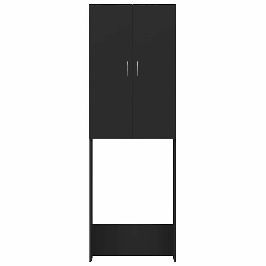 Vidaxl Waschmaschinenschrank 64x25.5x190 cm Schwarz