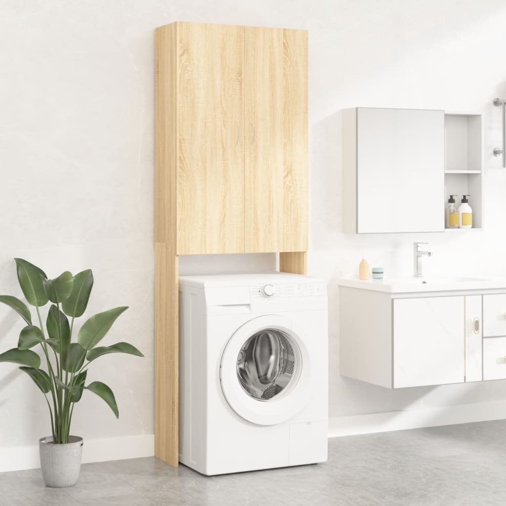 VIDAXL WASH MACHINET CHEINET 64X25.5X190 CM SONOMA EAK -COLDED