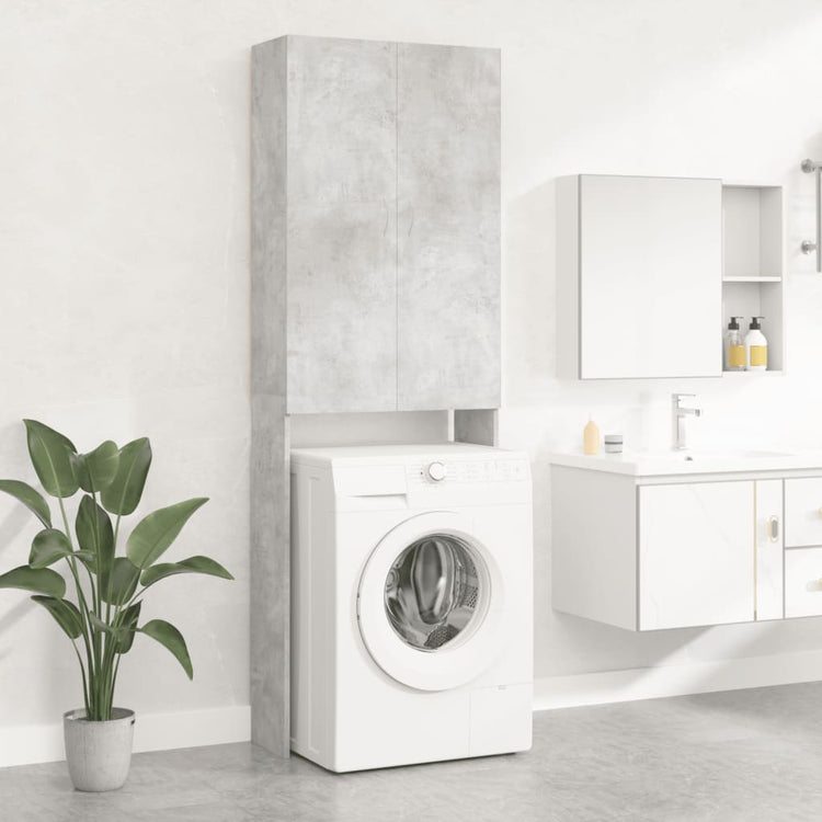 Vidaxx Waschmaschinenschrank 64x25,5x190 cm betongrau