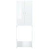Vidaxl Waschmaschinenschrank 64x25.5x190 cm Hochglanz weiß