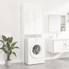 Vidaxl Waschmaschinenschrank 64x25.5x190 cm Hochglanz weiß