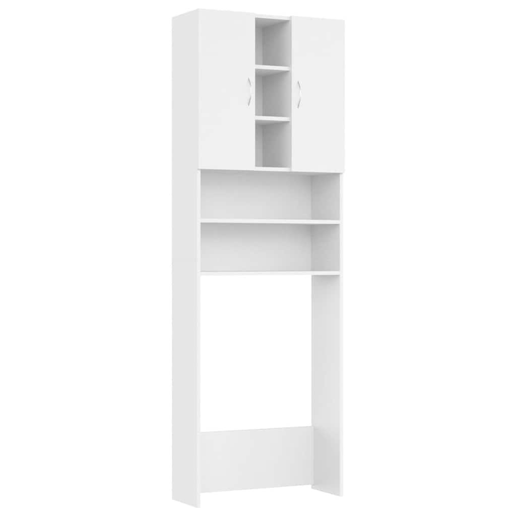 Vidaxl Waschmaschinenschrank 64x25.5x190 cm Weiß