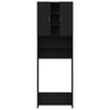 Vidaxl Waschmaschinenschrank 64x25.5x190 cm Schwarz