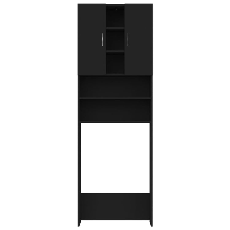 Vidaxl Waschmaschinenschrank 64x25.5x190 cm Schwarz