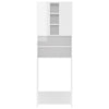 Vidaxl Waschmaschinenschrank 64x25.5x190 cm Hochglanz weiß