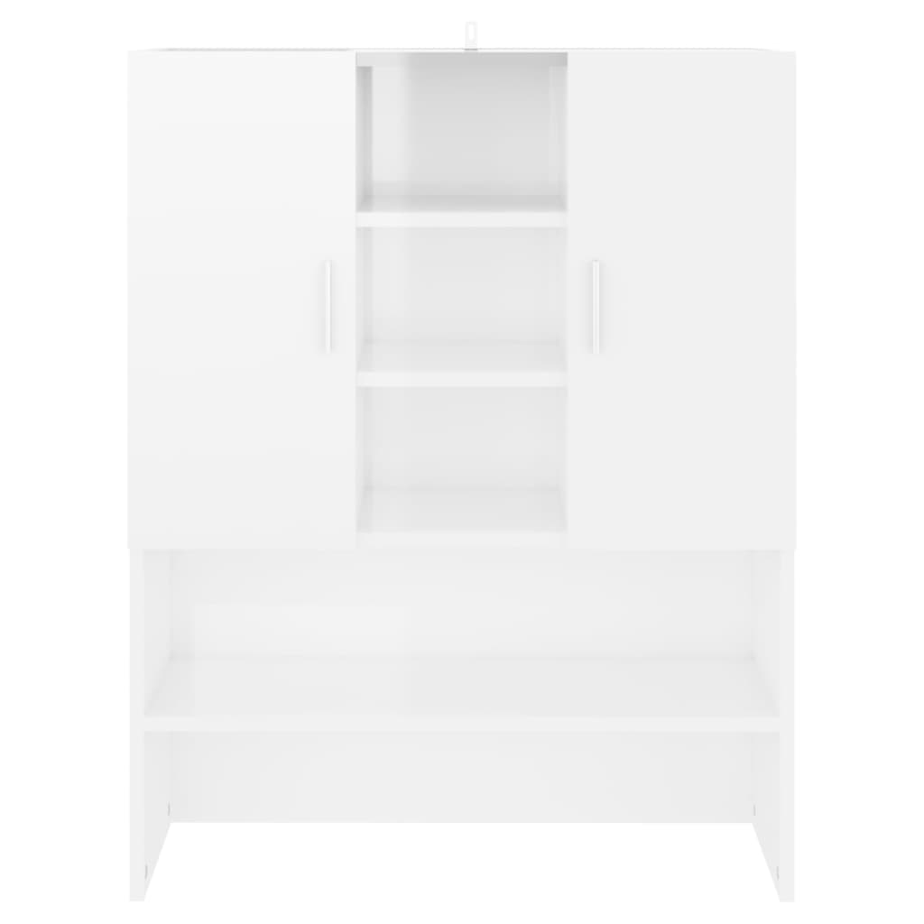 Vidaxl Waschmaschinenschrank 70,5 x 25,5 x 90 cm Hochglanz weiß
