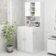 Vidaxl Waschmaschinenschrank 70,5 x 25,5 x 90 cm Hochglanz weiß