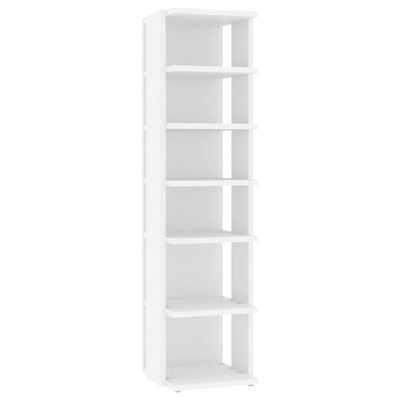 Vidaxl Schuhschrank 27,5 x 27 x 102 cm verarbeitetes Holz weiß