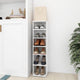 Vidaxl Schuhschrank 27,5 x 27 x 102 cm verarbeitetes Holz weiß