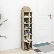 VIDAXL -Schuhschrank 27,5 x 27 x 102 cm propertiertes Holz Sonoma Eich - afbeelding 3