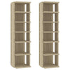 VIDAXL -Schuhschränke 2 PCs 27,5 x 27 x 102 cm Sonoma Eiche -Colored