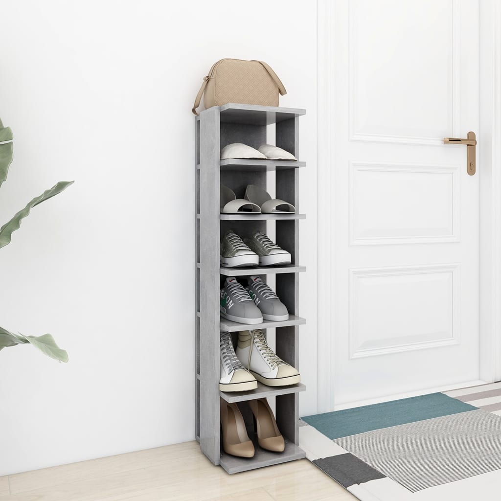 Vidaxl Schuhschrank 27,5 x 27 x 102 cm verarbeiteter Holzbetonpreis
