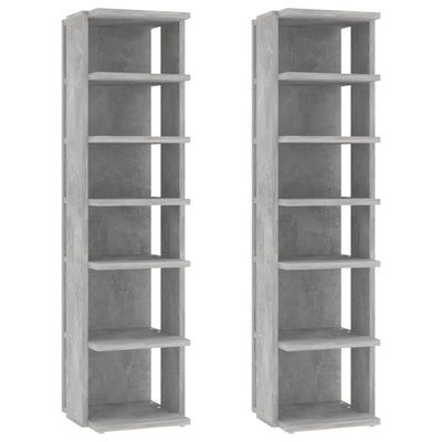 VIDAXL -Schuhschränke 2 ST 27,5 x 27 x 102 cm Betonpreis