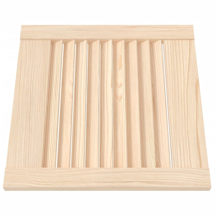 VIDAXL -Schranktür mit Lamellen 39,5 x 39,4 cm Festkiefer