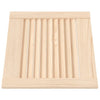 VIDAXL -Schranktüren mit Lamellen 4 ST 39,5 x 39,4 cm Festkiefer