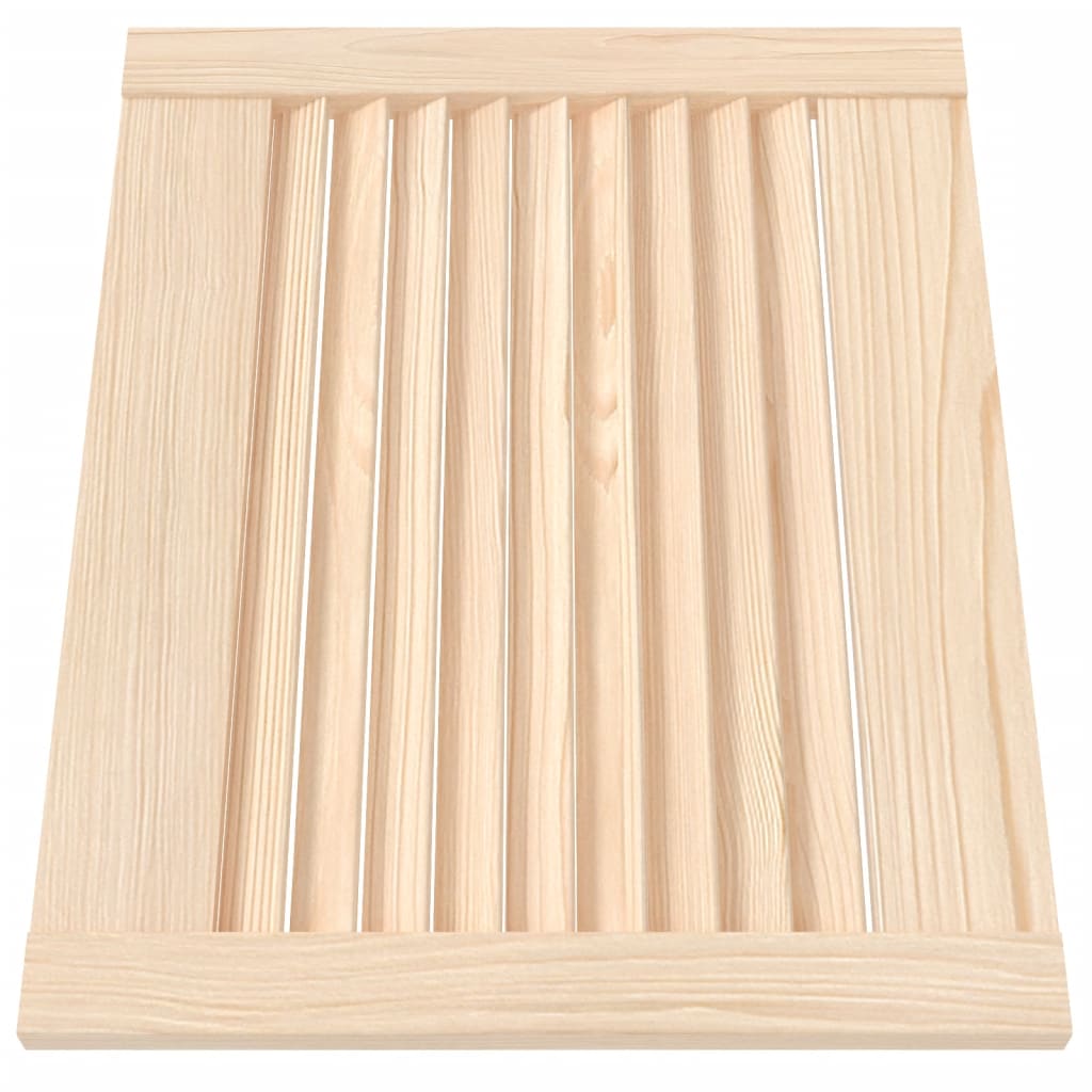 VIDAXL -Schranktür mit Lamellen 39,5 x 49,4 cm Festkiefer