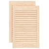 VIDAXL -Schranktüren mit Lamellen 2 PCs 61,5 x 39,4 cm Festkiefer