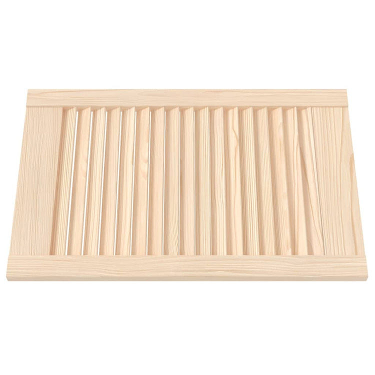 VIDAXL -Schranktüren mit Lamellen 4 -Stcs 61,5 x 39,4 cm Festkiefer