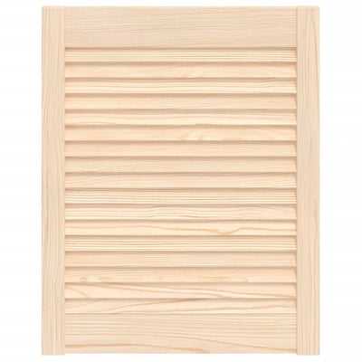 VIDAXL -Schranktür mit Lamellen 61,5 x 49,4 cm Festkiefer