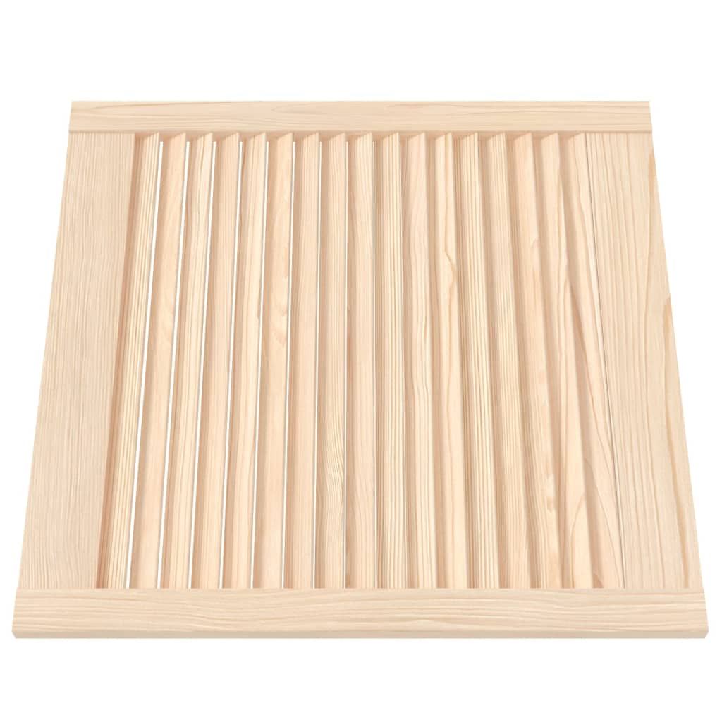 VIDAXL -Schranktüren mit Lamellen 4 -Stcs 61,5 x 59,4 cm Festkiefer