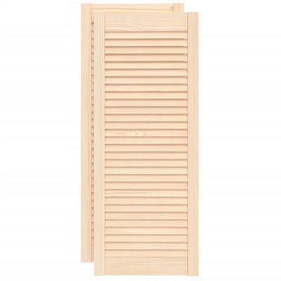 VIDAXL -Schranktüren mit Lamellen 2 -Stcs 99,3 x 39,4 cm Festkiefer