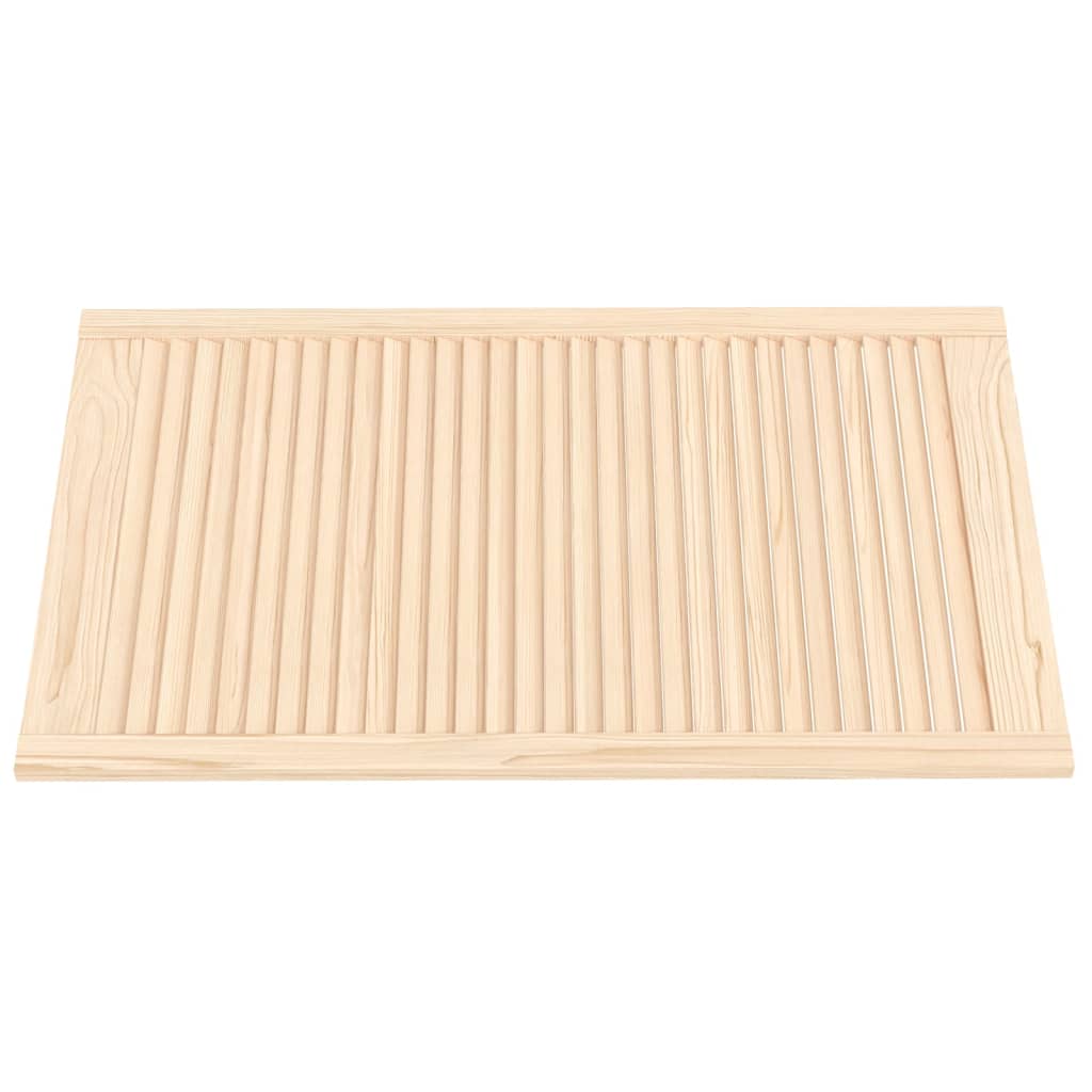 VIDAXL -Schranktüren mit Lamellen 2 -Stcs 99,3 x 59,4 cm Festkiefer