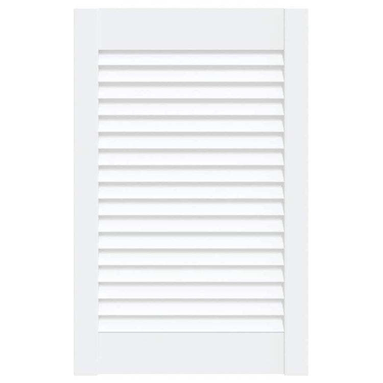 Vidaxl Schranktür mit Lamellen 61,5x39,4 cm Festkiefer weiß weiß