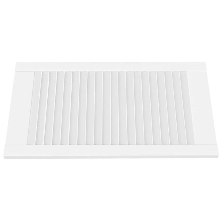VIDAXL -Schranktüren mit Lamellen 4 Stcs 69x39.4 cm Festkiefer weiß weiß