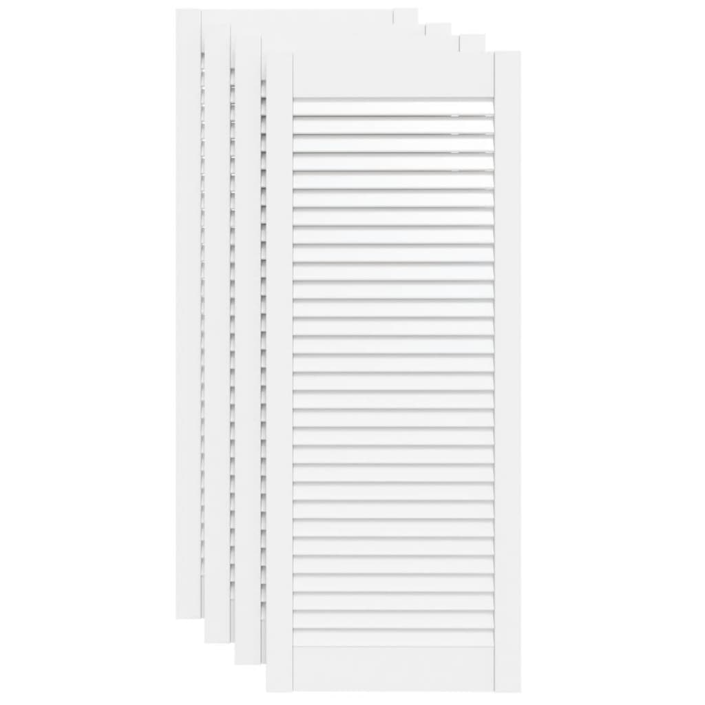 VIDAXL -Schranktüren mit Lamellen 4 Stcs 99,3 x 39,4 cm Gwitrenenhout