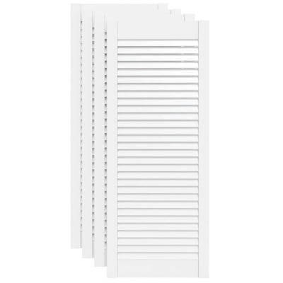 VIDAXL -Schranktüren mit Lamellen 4 Stcs 99,3 x 39,4 cm Gwitrenenhout