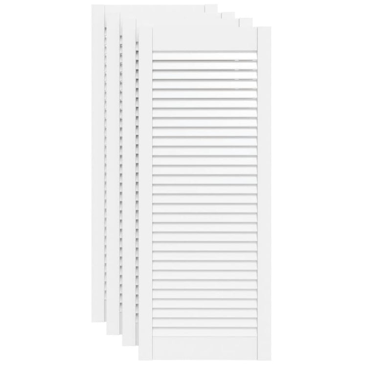 VIDAXL -Schranktüren mit Lamellen 4 Stcs 99,3 x 39,4 cm Gwitrenenhout