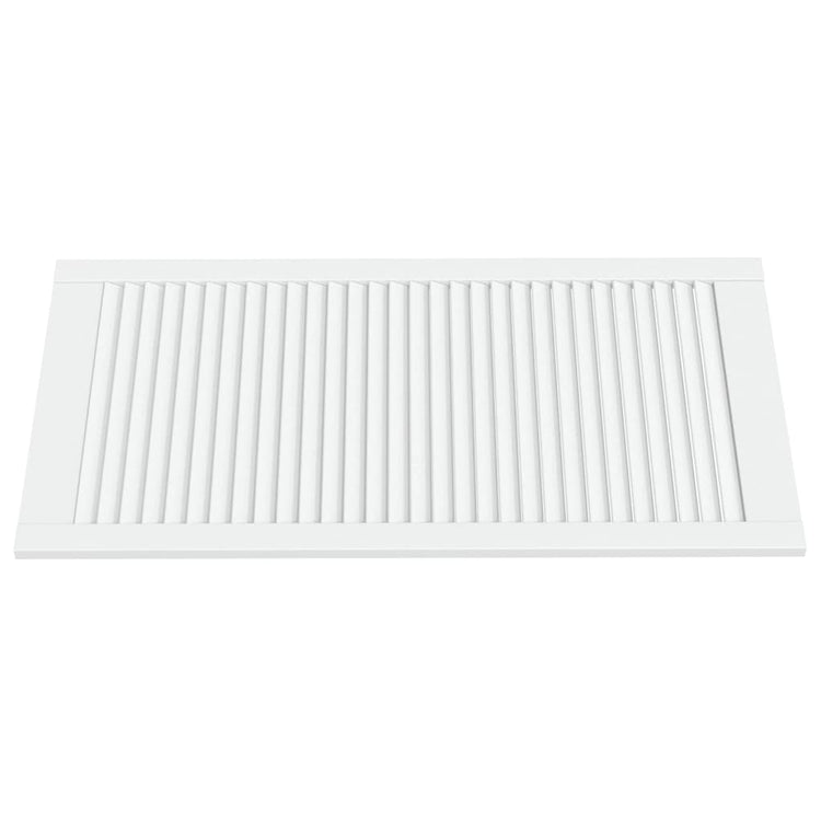 Vidaxl Schranktür mit Lamellen 99,3 x 49,4 cm Festkiefer weiß