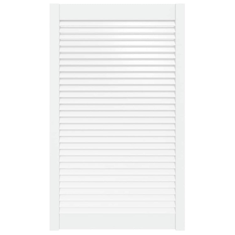 Vidaxl Schranktür mit Lamellen 99,3 x 59,4 cm Festkiefer weiß