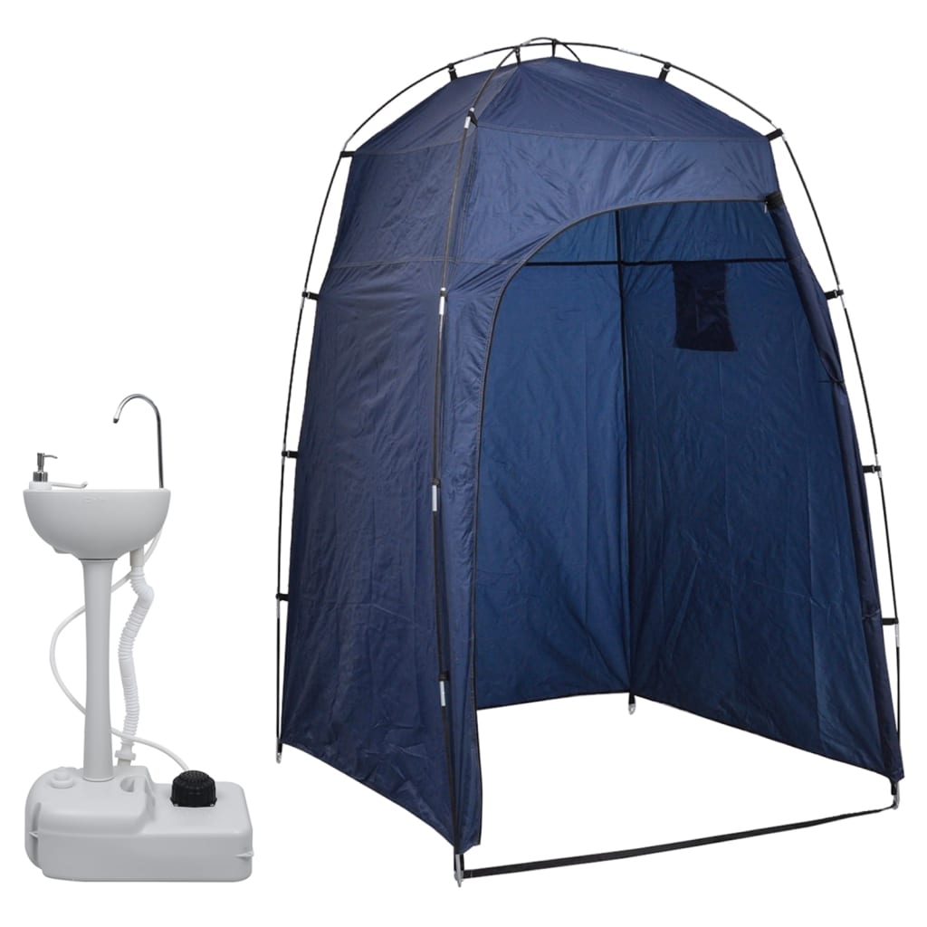 Vidaxl Camping -Wachs mit Zelt tragbar 20 l