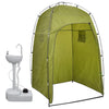 Vidaxl Camping -Wachs mit Zelt tragbar 20 l