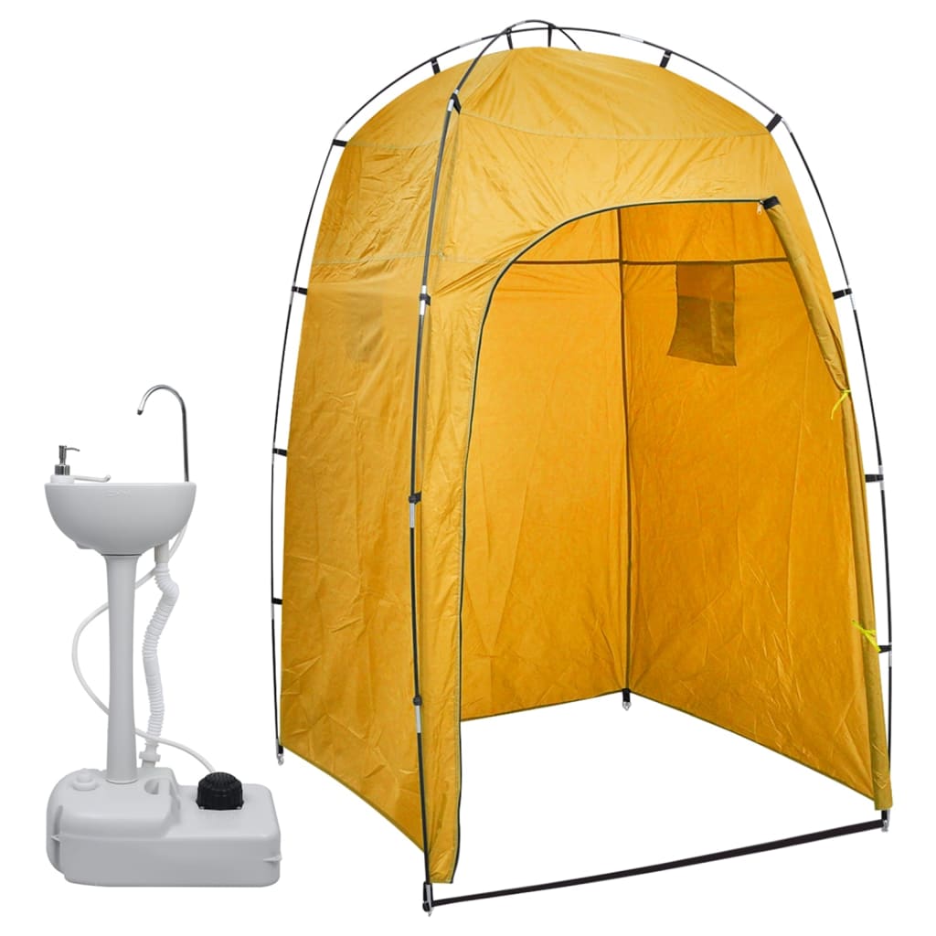 Vidaxl Camping -Wachs mit Zelt tragbar 20 l