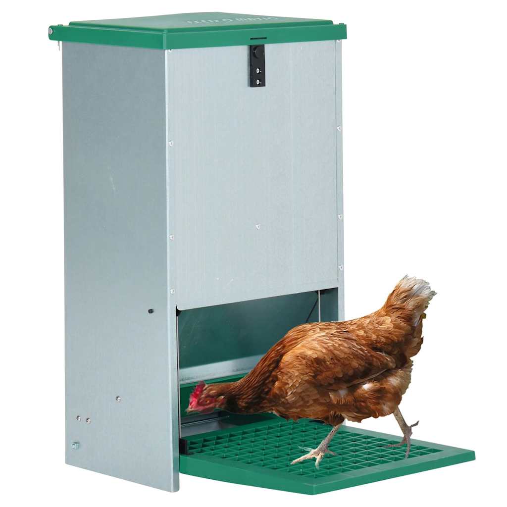 VIDAXL POULRY FEED BIN Automatisch mit Pedal 20 kg
