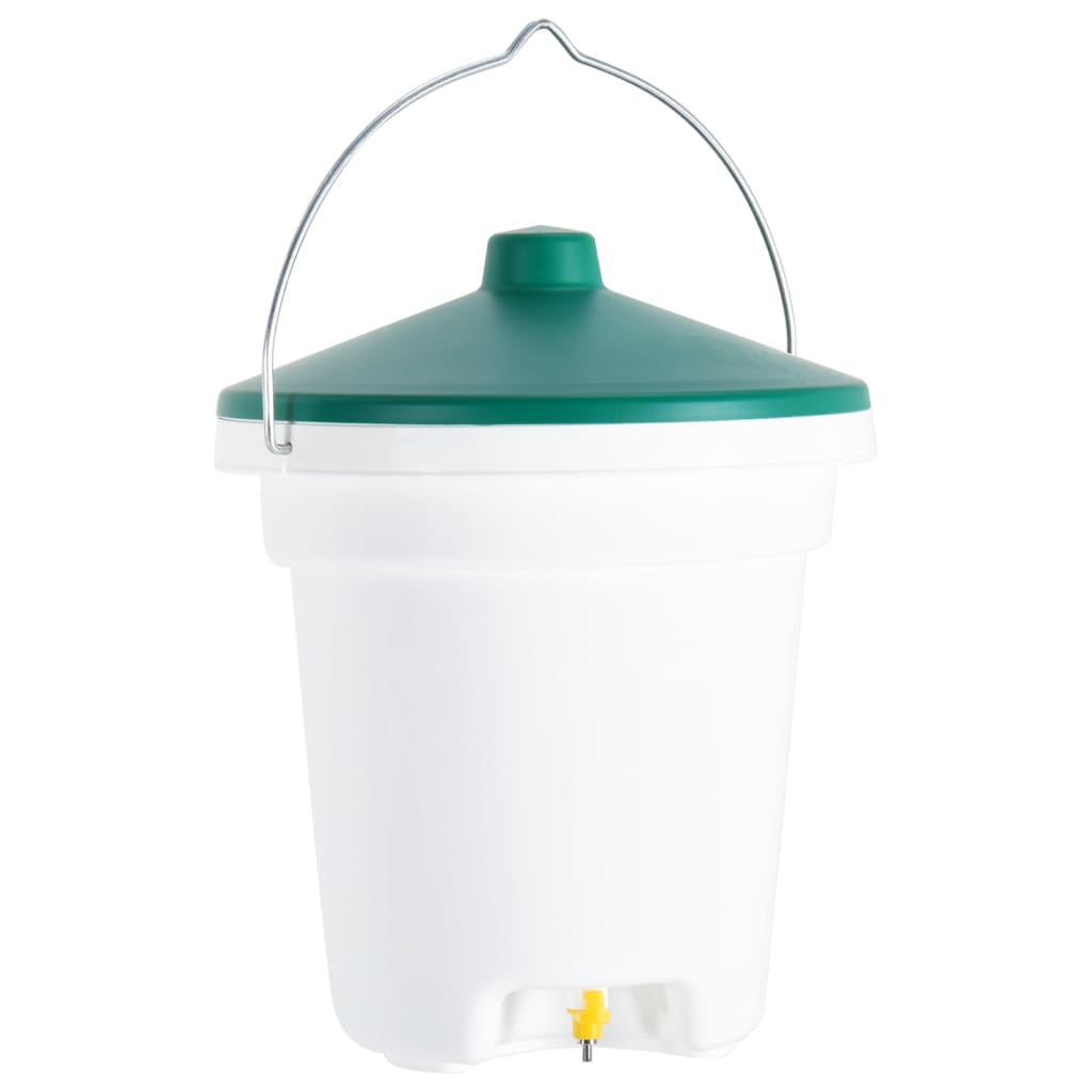 VIDAXL -Geflügelwasserbehälter mit Zitzen 12 l
